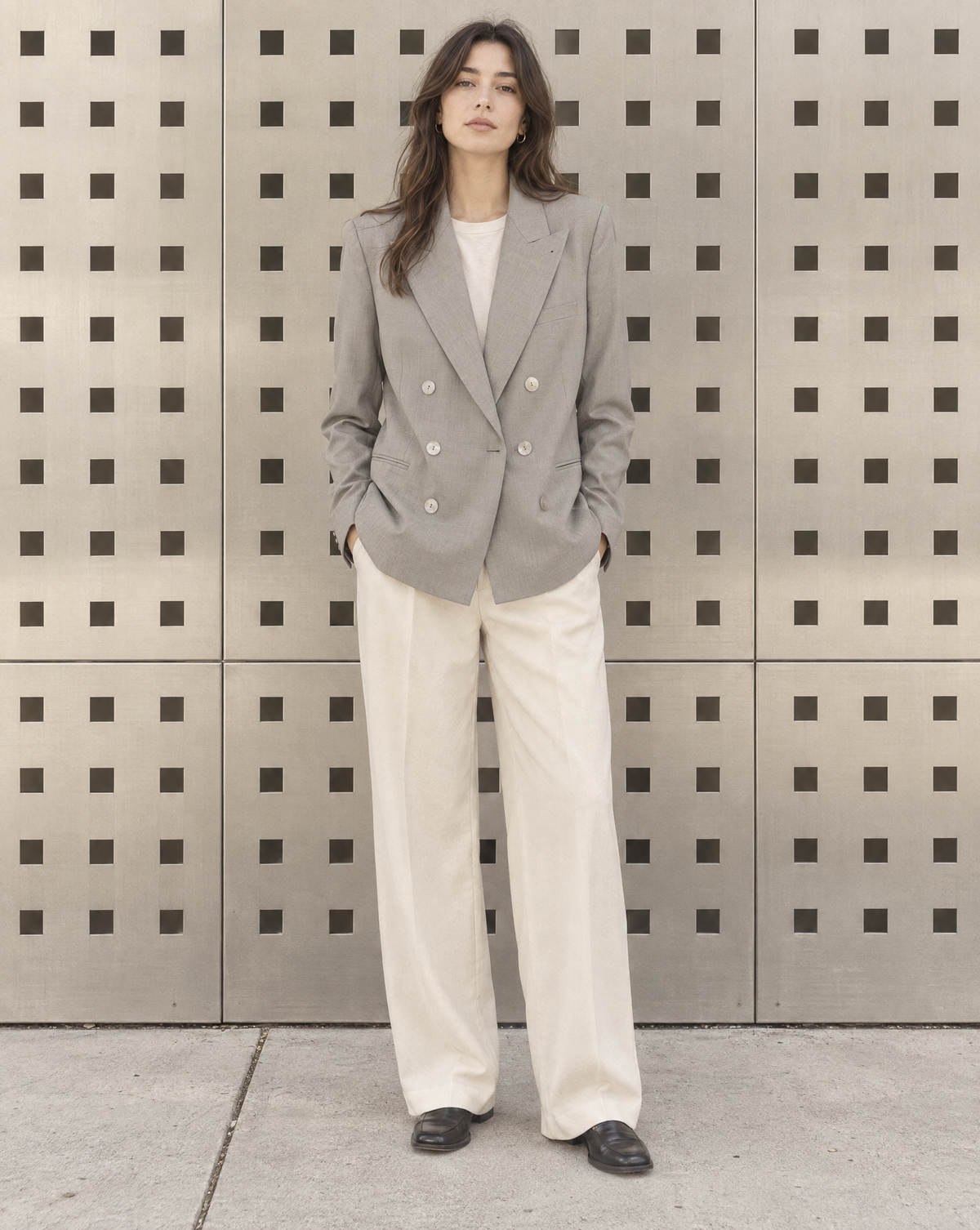 Jean Paul Gaultier Gray Peek-a-Boo Back Blazer