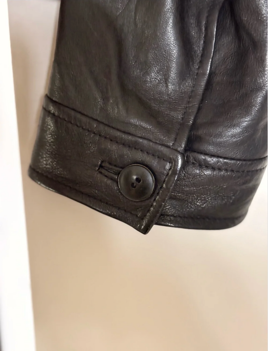 Alexander Wang Black Leather Two-Button Blazer
