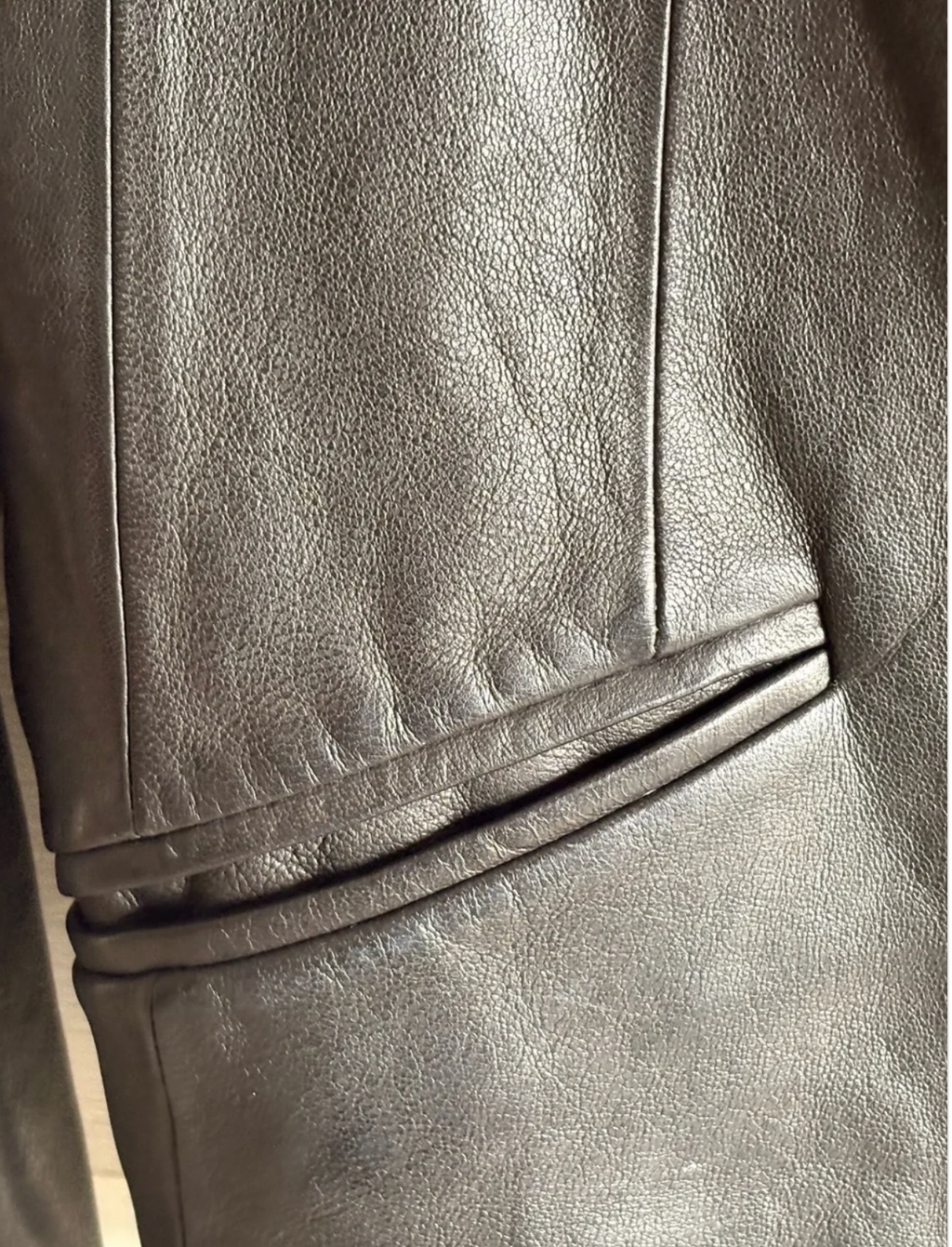Alexander Wang Black Leather Two-Button Blazer