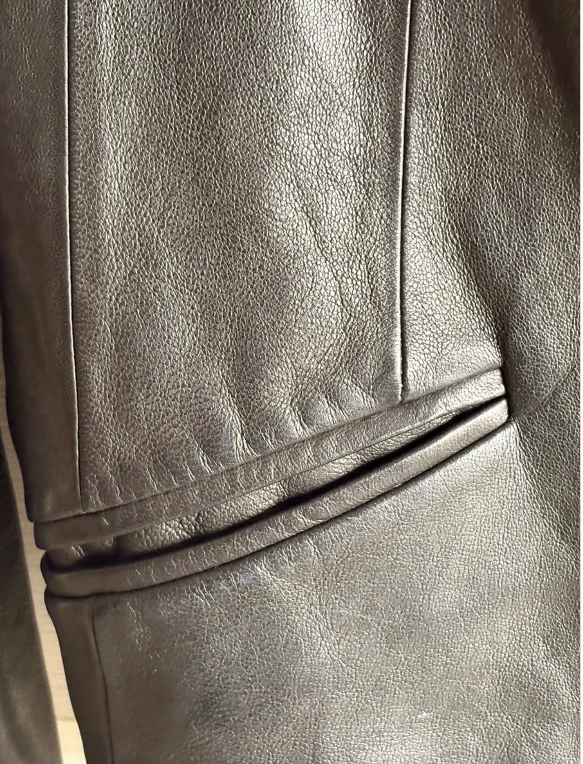 Alexander Wang Black Leather Two-Button Blazer