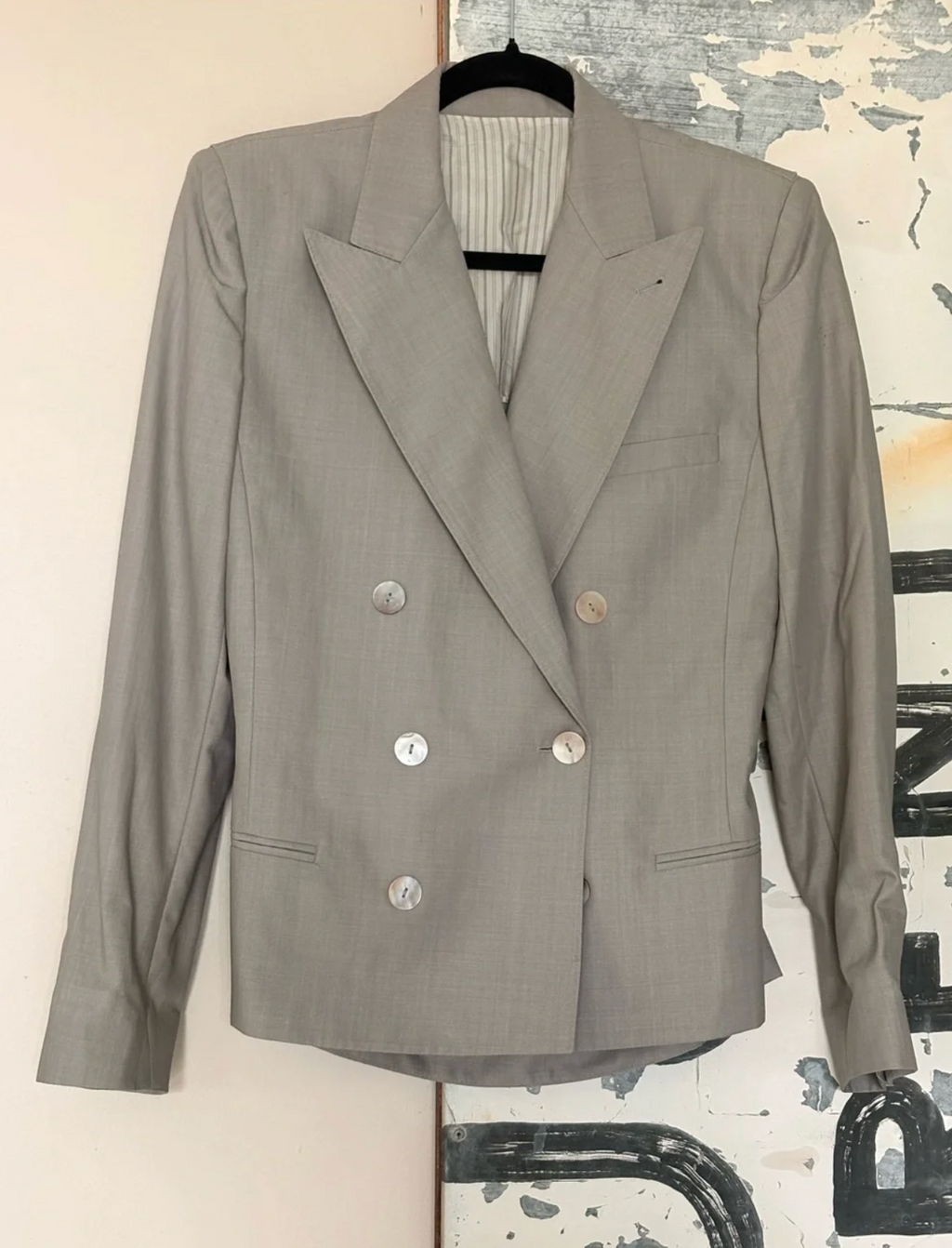 Jean Paul Gaultier Gray Peek-a-Boo Back Blazer