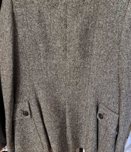Balmain Paris Herringbone Tweed Blazer Jacket
