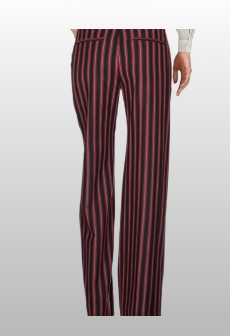Ann Demeulemeester Devonte Red Stripe Wide Leg Pants