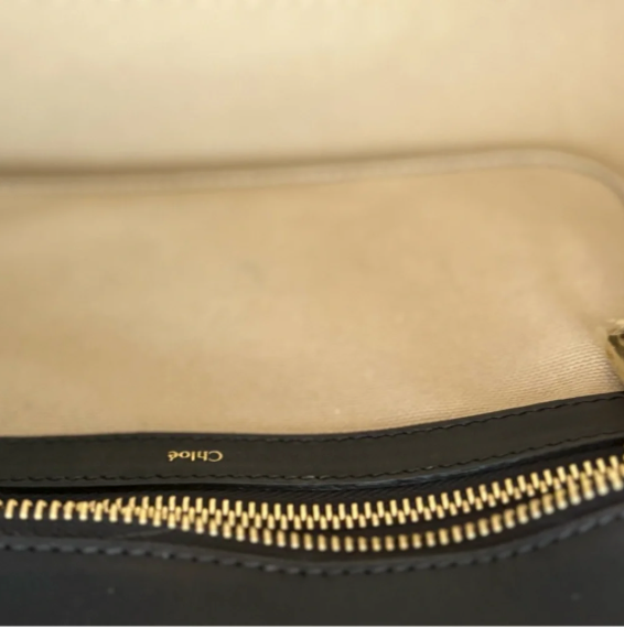 Chloe Black Alice Two Way Leather Handbag