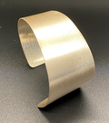 LEUF Sterling Modernist Hand-wrought Signed Cuff Bracelet
