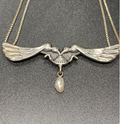 Steve Stamas Vintage Sterling Silver Two Bird Pendant