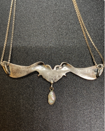 Steve Stamas Vintage Sterling Silver Two Bird Pendant