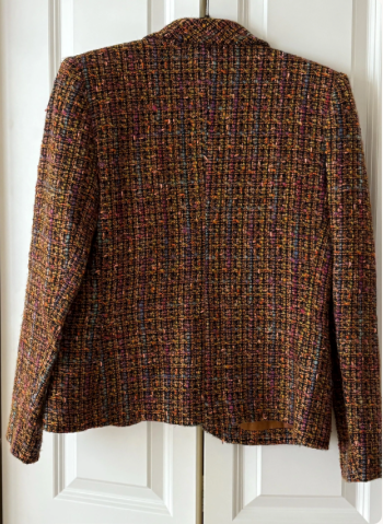 Yves Saint Laurent Encore Multi Color Tweed Blazer
