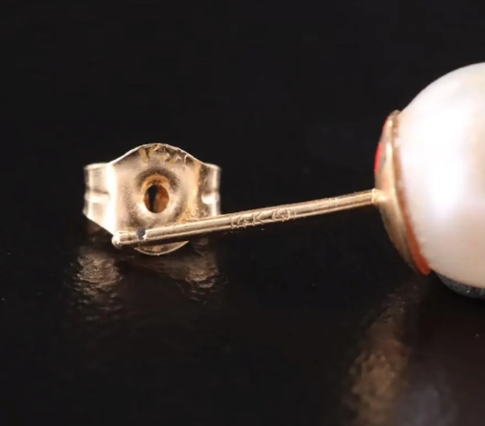14k Pearl Earrings