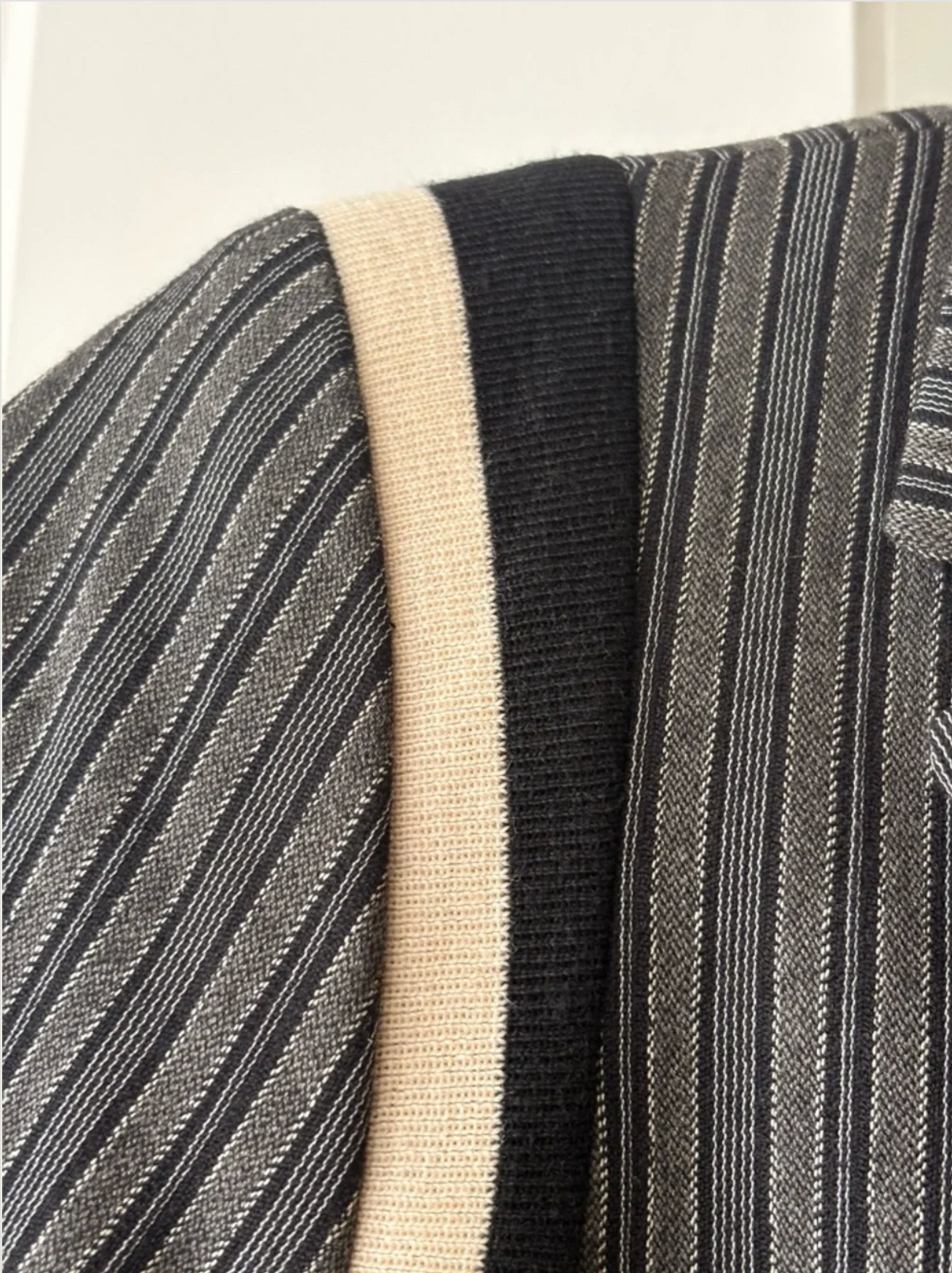 Jean Paul Gaultier Pinstripe 3 Button Blazer